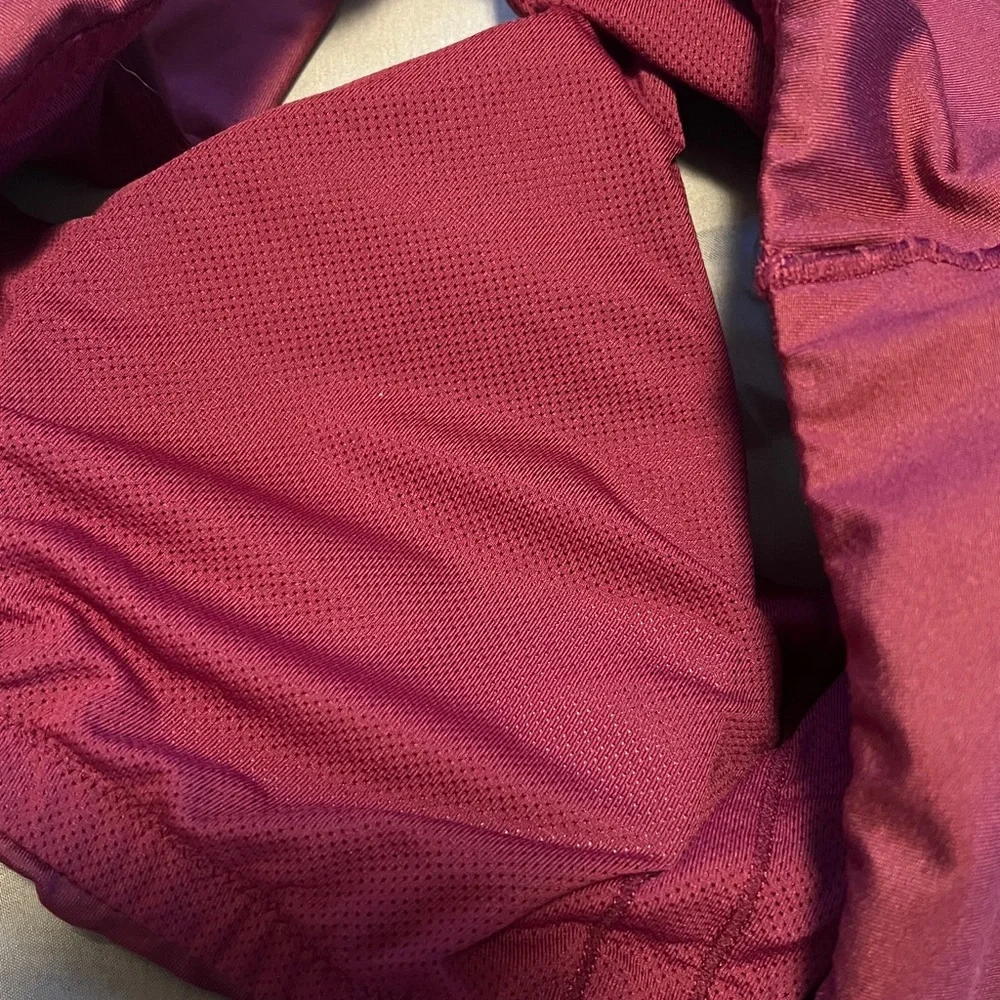 All In Motion Maroon Red High Rise Leggings & Sports-bra Set - Picture 10 of 16